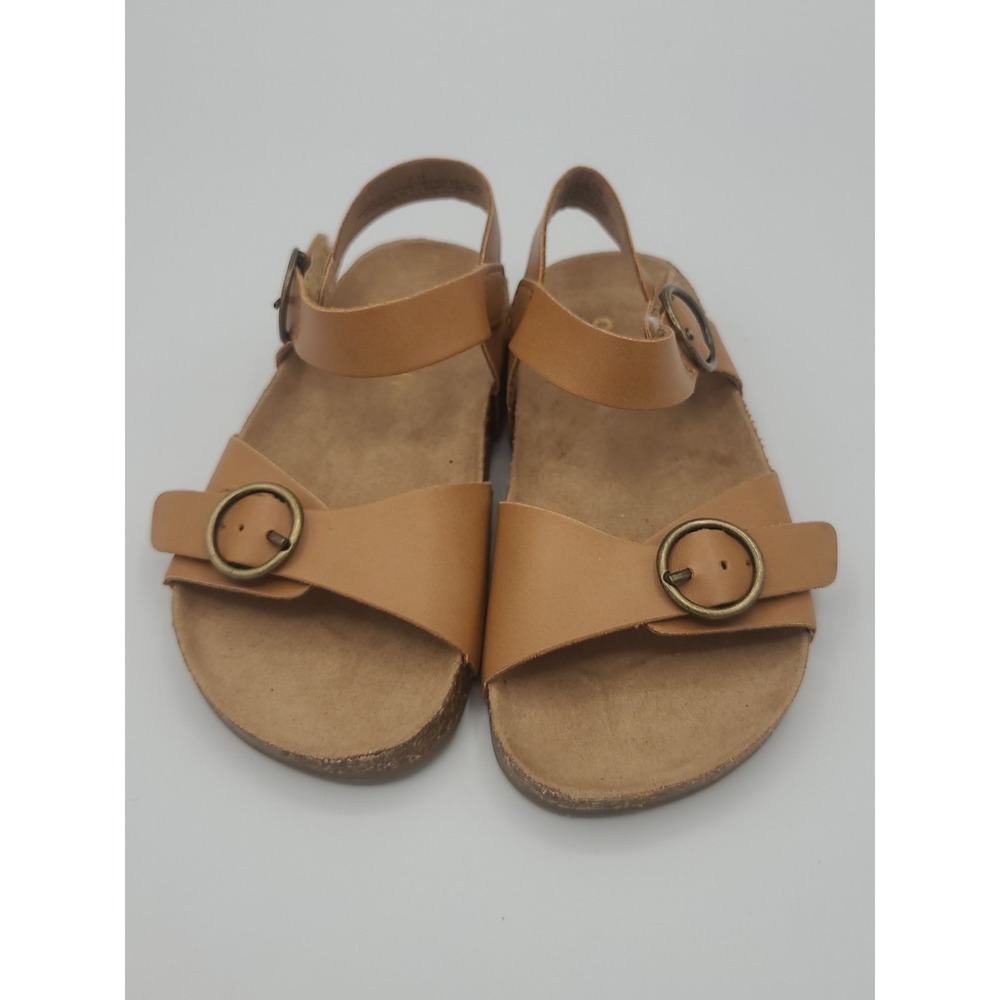 Old Navy Tan Colored Toddler Girls Buckled-Strap Sandals Size 7